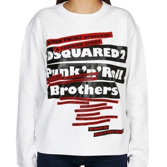 NWT Dsquared2 Tape Sweatshirt Top shirt Womens size L - Picture 3 of 7